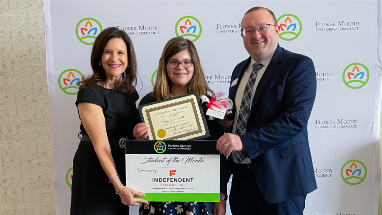  McKamy Middle School student Abigail Dressell named Flower Mound Chamber Student of the Month. 2023